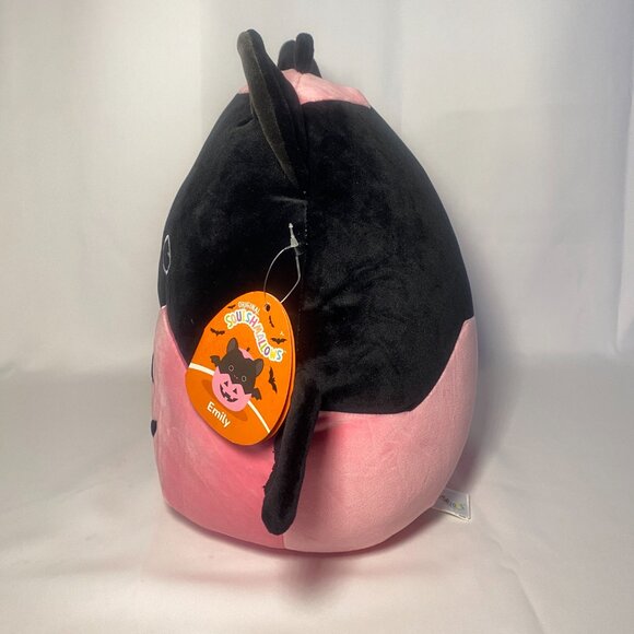 Squishmallows Emily Bat Pink Pumpkin Jack-O-Lantern Plush 12in S12 #184-8 NWT - Picture 2 of 12
